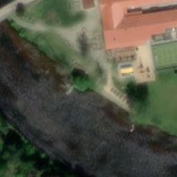 Sand Volleyball Court — aerial view