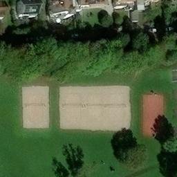 Rosental Beach Volleyball Court — aerial view