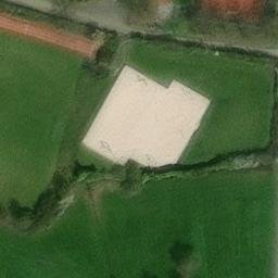 Sand Volleyball Court — aerial view