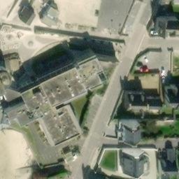 Sand Volleyball Court — aerial view