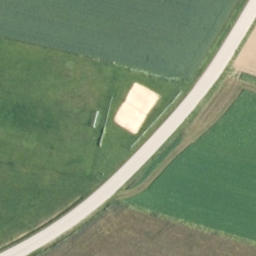 Sand Volleyball Court — aerial view