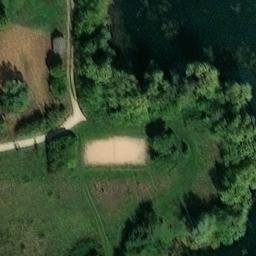 Sand Volleyball Court — aerial view