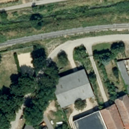 Sand Volleyball Court — aerial view