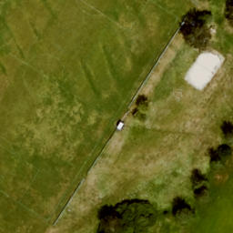 Sand Volleyball Court — aerial view