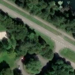 Beachvolleyball-Platz — aerial view