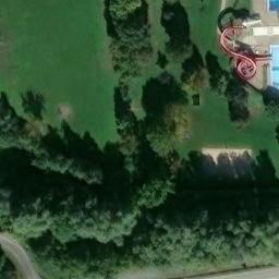 Sand Volleyball Court — aerial view