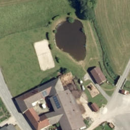 Sand Volleyball Court — aerial view