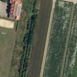 Sand Volleyball Court — aerial view