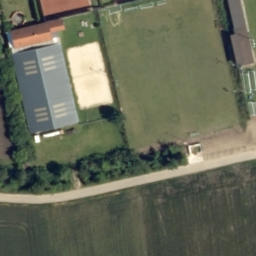 Sand Volleyball Court — aerial view