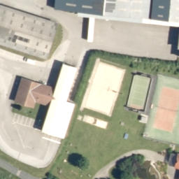 Sand Volleyball Court — aerial view