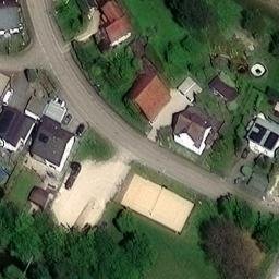 Sand Volleyball Court — aerial view