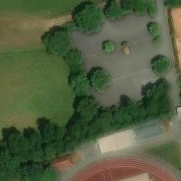 Sand Volleyball Court, Böblingen — aerial view