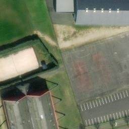 Sand Volleyball Court — aerial view