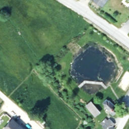 Sand Volleyball Court — aerial view