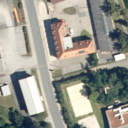 Sand Volleyball Court — aerial view