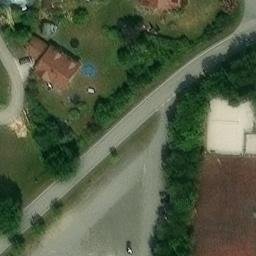 Sand Volleyball Court — aerial view