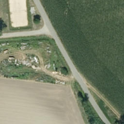 Sand Volleyball Court — aerial view