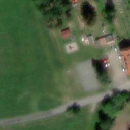 Volleyball Court near Trojany — aerial view