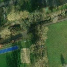 Sand Volleyball Court in Ehningen, Baden-Württemberg — aerial view