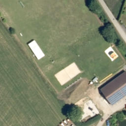 Sand Volleyball Court — aerial view