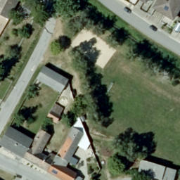 Sand Volleyball Court — aerial view