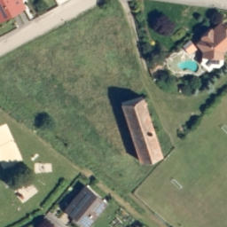 Sand Volleyball Court — aerial view