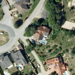 Sand Volleyball Court — aerial view