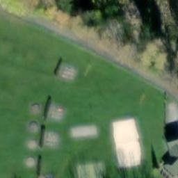 Volleyball Court near Slupečná — aerial view