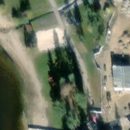 Sand Volleyball Court — aerial view