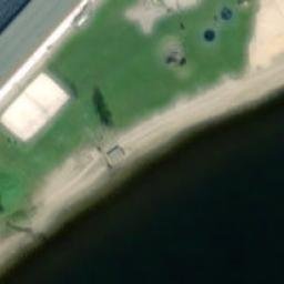 Sand Volleyball Court — aerial view