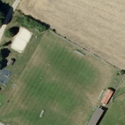 Volleyball Court near Kalladorf — aerial view