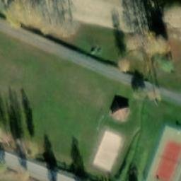 Sand Volleyball Court — aerial view