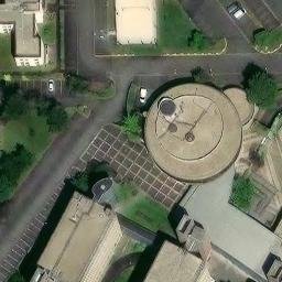 Sand Volleyball Court — aerial view