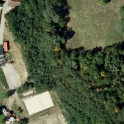 Sand Volleyball Court — aerial view