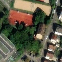 Sand Volleyball Court — aerial view