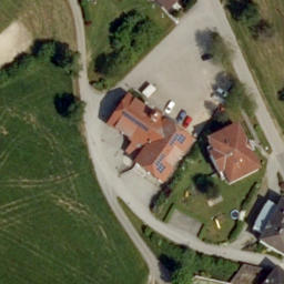 Sand Volleyball Court — aerial view