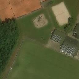 Sand Volleyball Court in Hildrizhausen, Baden-Württemberg — aerial view