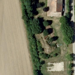 Sand Volleyball Court — aerial view