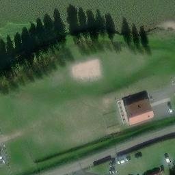 Saint-Quirin Beach Volleyball Court — aerial view