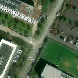 Grass Volleyball Court — aerial view