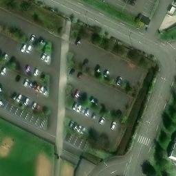 Grass Volleyball Court — aerial view