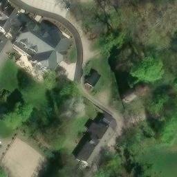 Sand Volleyball Court in Kehl, DE — aerial view