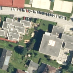 Sand Volleyball Court — aerial view