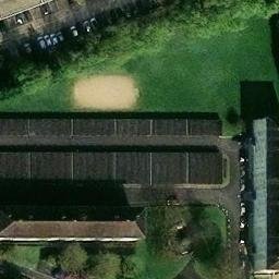 Sand Volleyball Court — aerial view