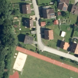 Sand Volleyball Court — aerial view