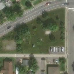 International Falls Beach Volleyball Court — aerial view