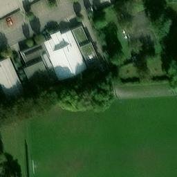 Sand Volleyball Court in Herrenberg, Baden-Württemberg — aerial view