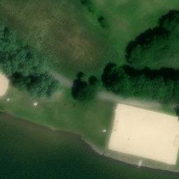 Grass Volleyball Court — aerial view