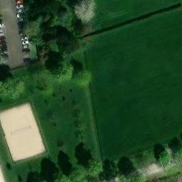 Sand Volleyball Court — aerial view