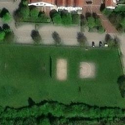Sand Volleyball Court — aerial view